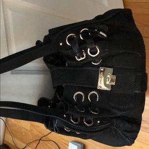 Authentic Jimmy Choo black snakeskin bag